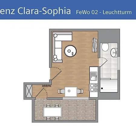 Apartamento Residenz Clara Sophia Fewo 02 Strandnah, Balkon Binz